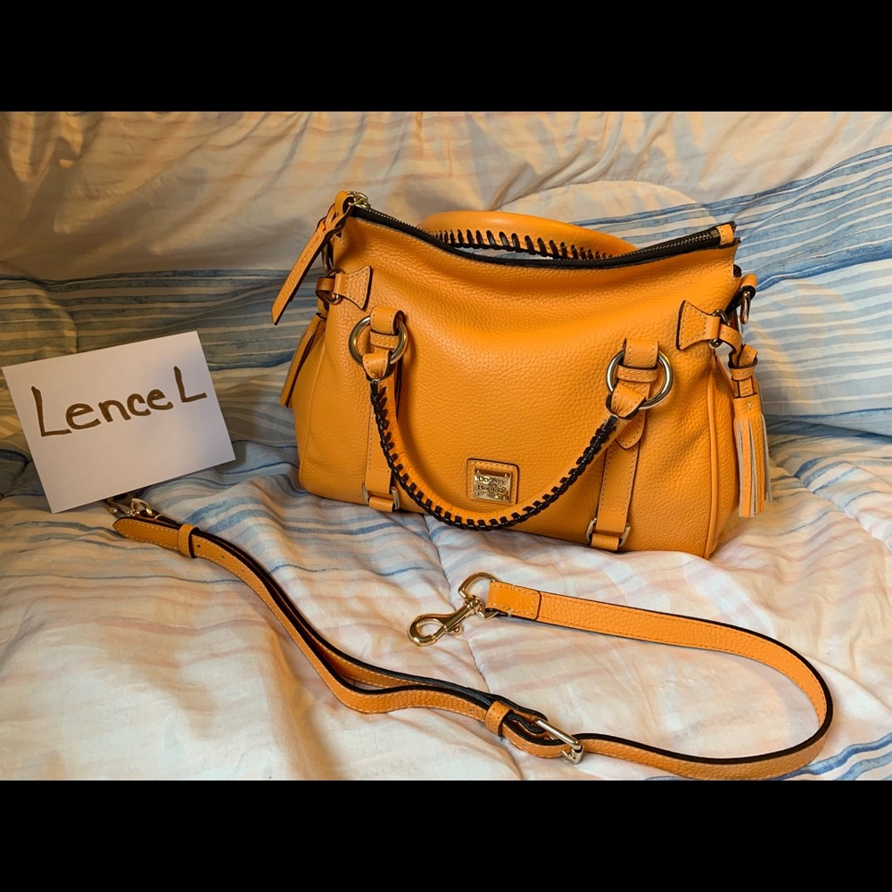 Dooney & Bourke pebble grain small satchel MELON